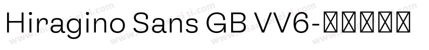 Hiragino Sans GB VV6字体转换